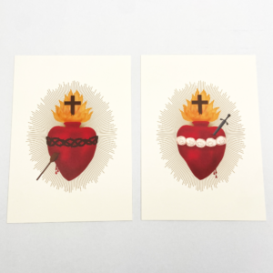 5x7 Set Sacred Heart of Jesus and Immaculate Heart of Mary Prints