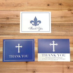 10-pack Notecards Assorted Thank You Cards 3 Designs Blue