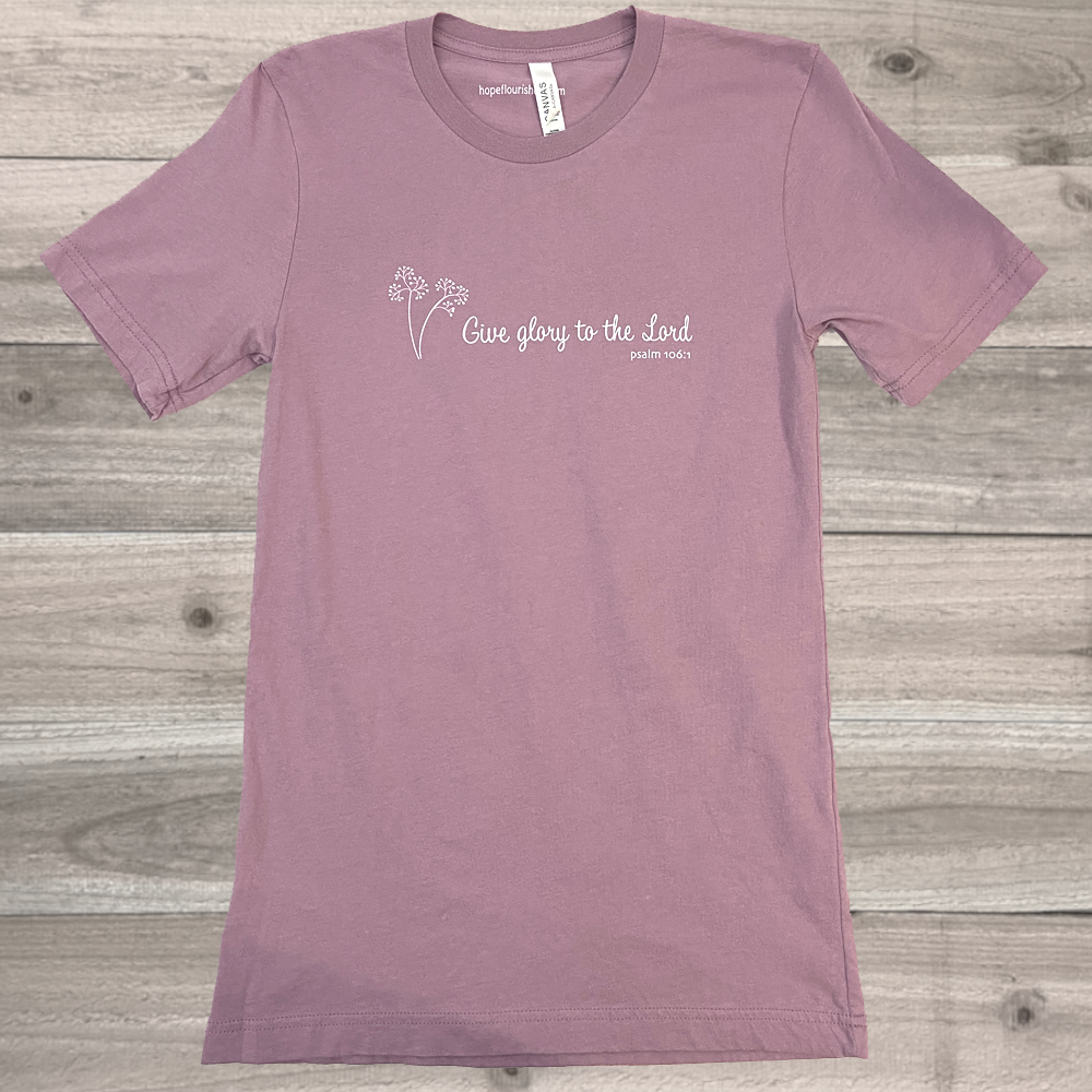 Give Glory to the Lord T-Shirt Orchid Pink - Image 3