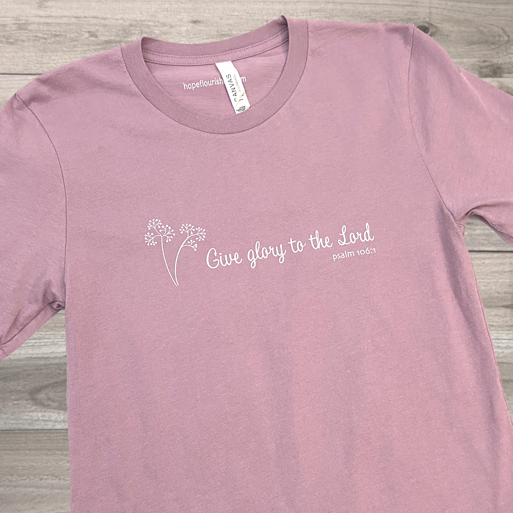 Give Glory to the Lord T-Shirt Orchid Pink - Image 2