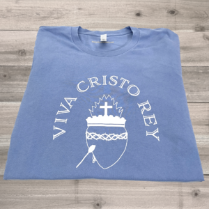 Viva Cristo Rey T-Shirt Lavender Blue