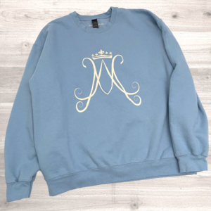 Auspice Maria Monogram Sweatshirt Blue