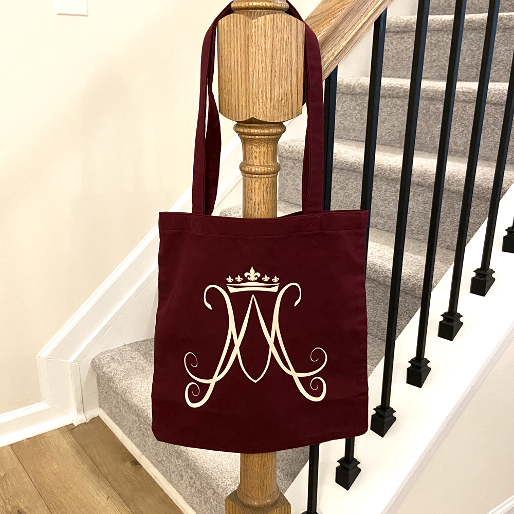 Tote Bag - Auspice Maria Maroon - Image 2